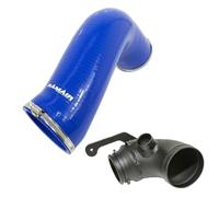 Blu RAMAIR Tubo Di Aspirazione IN Silicone & Turbo Ingresso Gomito per VW Golf