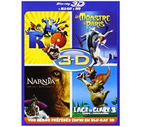 Blu-ray 3D - Coffret 4 films : Rio + Un monstre à Paris + L'âge de glace 3 + Le monde de Narnia - Chapitre 3 [Blu-ray] [Edizione: Francia]