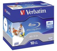 VERBATIM 43736 - BD-R DL, 50 GB, stampabile, confezione da 10 pezzi