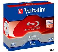Blu-ray BD-RE Verbatim 25 GB 6x 5 Pezzi [10 Unità]