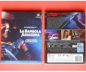 blu ray disc + booklet limited edition la bambola assassina chucky child's play