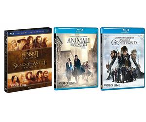 Blu Ray Il Signore Degli Anelli + Lo Hobbit + Animali Fantastici (8 Blu Ray)