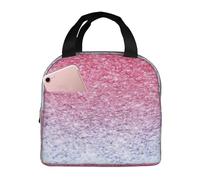 Blu Rosa e Viola Colori Pastello Stampa Traspirante Lunch Bag Studenti Adulti Conservazione Riso Verdure Frutta Insalata