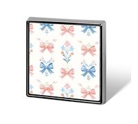 Blu Rosa Fiocco Floreali Acquerello Modello Unisex Spille & Pins Quadrato Leggero Risvolto Distintivo Gioielli per Abbigliamento Scialle Cappello