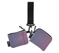 Blu Rosa Gradiente Donne Cambiamento Portafoglio Porta Carte Mini Moda Cerniera Cash Portamonete con Cerniera Tasca per Monete per Signore Ragazze 2 Pz, Multicolore, 4.13"(L) x 3.5"(W), Accessorio da