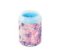 Blu Rosa Mélange Modello Riutilizzabile Dog Cleaner Rondella e Massaggiatore Spazzola in Silicone Morbido Animali Domestici Forniture e Accessori per Cani Gatti