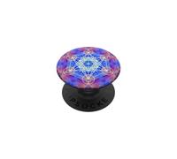 Blu Rosso Giallo Fiamma Metatron Cube Mandala Forme Mania PopSockets PopGrip Adesivo