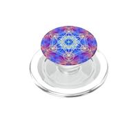 Blu Rosso Giallo Fiamma Metatron Cube Mandala Forme Mania PopSockets PopGrip per MagSafe