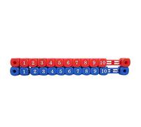 Blu Rosso Mini Multi Funzione Calcio Balilla Biliardino Gioco Biliardo Unità di punteggio Tabellone segnapunti in plastica durevole Segnapunti per bar sportivi Sale da gioco
