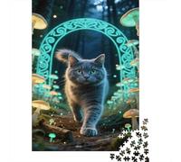 Blu russo Jigsaw Puzzle Impossibili 1000Pcs Foresta incantata Decorazione Per La Casa. Giochi Rilassamento E Intelligence Per Adulti E Ragazzi Da 14 Anni 1000pcs (75x50cm)