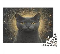 Blu russo Puzzle Impossibili 1000 Pezzi Golden Glow Decorazione Per La Casa. Rilassamento E Intelligence Per Adulti E Bambini Da 12 Anni 1000pcs (75x50cm)