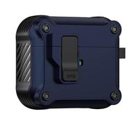 (Blu scuro-Blu scuro) Custodia protettiva per auricolari Apple AirPods 3 TWS in TPU+PC con apertura