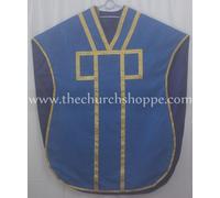Blu Scuro Chasuble.st. Philip Neri Stile Casula Ha Rubato & Massa Set, Casula