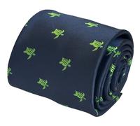 Blu Scuro Cravatta Con Nuoto Tartaruga Marina Design Regalo By Frederick Thomas