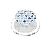 Blu scuro scuro Evil Eye Greco Eye Cute Heart Eye Pattern PopSockets PopGrip per MagSafe