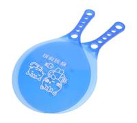 Blu Set di Racchette da Badminton per Gioco, 1 Paio in Plastica | Uso Interno ed Esterno, Facile da Trasportare, per Pallina Forata in Plastica e Palla Morbida