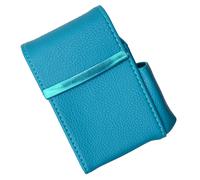 Blu Sigaretta Pelle Custodia Rigida Accendino Sacchetto Clip Top Regolare 100's