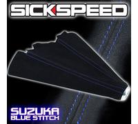 Blu Stitch Nero Camoscio Cambio Stivale Per M/T Manuale Cover Comando Del di B