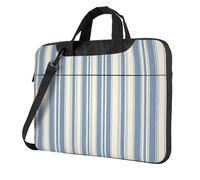 Blu Strisce Bianche Materasso Ticking Laptop Bag Laptop Case 15.6 Pollice Borse Per Computer Imbottito Copertura Del Manicotto Per Le Donne Uomini