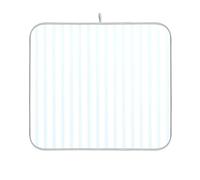 Blu Strisce Verticali Piatto Mat Asciugatura Pad per Cucina Contatore Accessori da Cucina per Controsoffitto Assorbenti Acqua Pad per Cucina 16 x 18