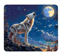 Blu Tappetino Mouse Piccolo 340x280mm, Tappetini Mouse Gaming Cielo Stellato, Mousepad Impermeabile e Antiscivolo, con Bordo Cucito, Pratica e Facile da Pulire, Ufficio, Laptop, PC, Regalo A-2418