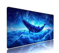 Blu Tappetino Mouse xxl Gaming Accessori Sottomano Scrivania Grande Tappetino Mouse e Tastiera Balena Accessori pc 800x300x3mm Ufficio Desk Mat, con Base in Gomma Impermeabile e Antiscivolo d-785