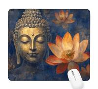 blu Tappetino per Mouse Piccolo 300x250x3mm, Gaming Mouse Pad zen, con Base in Gomma Antiscivolo, Mousepad con Bordi Cuciti, per Mouse Senza Fili, Laptop, Ufficio Casa, Lavabile, Regalo per Uomo D-397