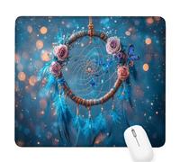 blu Tappetino per Mouse Piccolo 340x280x3mm,Gaming Mouse Pad Cacciatore sogni,con Base Gomma Antiscivolo,Mousepad con Bordi Cuciti,per Mouse Senza Fili,Laptop,Ufficio Casa,Lavabile,Regalo Uomo D-922