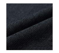 Blu Tessuto Denim Di Cotone Materiale Per Abbigliamento Firmato Tappezzeria Per Sartoria Larghezza 150 Cm - Mezzo Metro 50x150cm(Color:Nero)