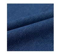 Blu Tessuto Denim Di Cotone Materiale Per Abbigliamento Firmato Tappezzeria Per Sartoria Larghezza 150 Cm - Mezzo Metro 50x150cm(Color:Blu medio)
