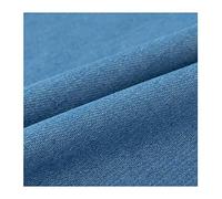 Blu Tessuto Denim Di Cotone Materiale Per Abbigliamento Firmato Tappezzeria Per Sartoria Larghezza 150 Cm - Mezzo Metro 50x150cm(Color:Azzurro)