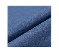 Blu Tessuto Denim Di Cotone Materiale Per Abbigliamento Firmato Tappezzeria Per Sartoria Larghezza 150 Cm - Mezzo Metro 50x150cm(Color:Blu)