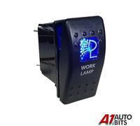 Blu Tetto LED Lampada da Lavoro Plancia Cruscotto Rocker Interruttore 12V 24V