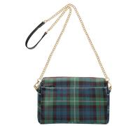 Blu Verde Plaid Piccolo Crossbody Borse Vegane Delle Donne Del Cuoio Della Borsa Impermeabile Borsa Per Il