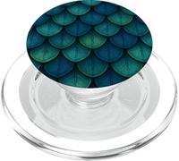 Blu Verde Scala Modello Fantasia Colori Organici Astratto PopSockets PopGrip per MagSafe