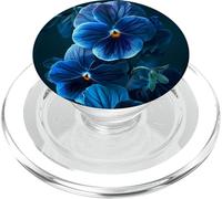 Blu Viole Del Pensiero Fiore Arte Floreale Giardinaggio PopSockets PopGrip per MagSafe
