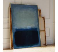 Blu Wall Art Print - Minimalist Digital Poster - Living Modern Home Decor Rothko