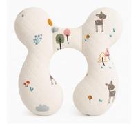 Blublu Park Cuscino per il collo del bambino da viaggio, cuscino per seggiolino auto per bambini, aggiornamento, cotone, cuscino di supporto per passeggino, buttafuori, passeggino, supporto testa e