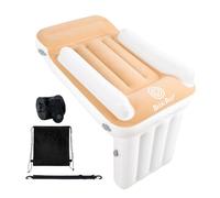 Blublu Park Letto per bambini aggiornato, aeroplano, valvola unidirezionale e pompa a mano compatta, letto gonfiabile per bambini, estensore per seggiolini, lettini aerei, leggero e pieghevole, adatto