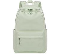 Bluboon Zaino scolastico per ragazze adolescenti borse per libri scuola superiore elementare borse per laptop in velluto a coste borse da viaggio da donna, Verde tinta unita., Zaini Daypack