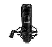 blucoil Microfono a condensatore cardioide da studio XLR per voci fuori campo, chitarre acustiche, fiati, registrazione in studio domestico, streaming e podcasting su interfacce audio e mixer 48V Phantom Powered