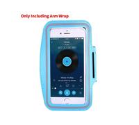 (Blue,5 Inch)Borsa da braccio sportiva elegante e comoda doppio pulsante regolabile schermo touch