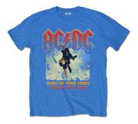 Blue Ac/Dc Blow Up Your Video autorizzato Uomo maglietta