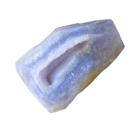 Blue Agate Rock, LargeGemstone Piece, Decorative CrystalChunk, Polished Mineral for Home Display or Crafts, Vibrant Stone for Energy Décor for Jewelry Making or Vase Fillers