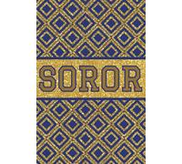 Blue and Gold Diamonds Soror (SG Rho inspired): Blank 120 Page Lined Journal/Notebook/Poetry/Lyric Book
