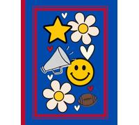 Blue and Red Team Composition Book: Lined 100 page Notebook for Cheerleaders, Notes & Daily Journaling & Study Skills for Teens, Kids, and Students