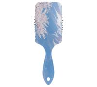 Blue and White Japanese Mount Fuji Cherry Blossoms liscia spazzola per capelli lunghi Progettato massaggio del cuoio capelluto per diradare i capelli con manico ergonomico cepillo para peinar