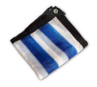 Blue and White Striped Shade Net Encrypted and Thickened Anti UV Material Wear Resistant Outdoor Balcony Car 20 Sizes 5x6m