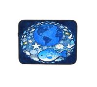 Blue Animals Sea - Borsa a tasca per computer portatile da 17" | Borsa portatile per il trasporto del notebook della cartella del tablet per il lavoro