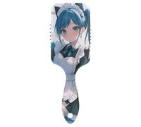 Blue Anime Girl Cute antistatico capelli districante spazzola progettata per massaggio per donne, uomini e bambini con manico ergonomico